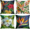 Britimes Throw Pillow Covers Floral Home Decor Set of 4 Pillow Cases Living Room Decorative 18 x 18 Inches Cushion Couch Sofa Pillowcases Hawaiian...