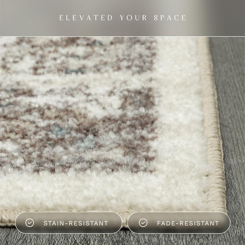 Maples Rugs Tapestry Farmhouse Area Rugs – Made in USA – Washable, Non Slip Indoor Carpet for Entryway, Foyer, Kitchen, and Bathroom, 1'8 x 2'10, ...