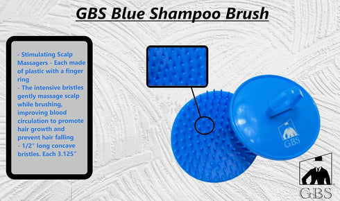 G.B.S Hair Scalp Massager Shampoo Brush-Scalp Brush for Hair Washing, Women, Men & Pet Grooming, Blue...