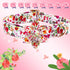 Elegant little tail Dog Collar with Flower, Floral Print Pet Collar Flower Dog Collar Summer Cute Dog Collar Adjustable Dog Collar for X-Large Dog...