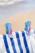 O2COOL Bocaclips - Beach Towel Clips for Beach Chairs, Patio and Pool Accessories - (Flip Flop) 2 Count...