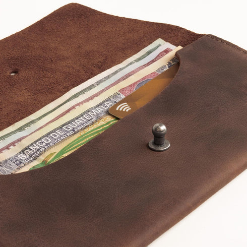 Hide & Drink, Long Utility Pouch Handmade from Full Grain Leather, Stylish Wallet for Carrying and Storing Cash, Coins, Cards...