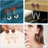 Wood Earring Studs for Jewelry Making,70Pcs Wooden Flat Round Earrings Posts Earring Findings Wood Earring Pin Stud Bulk with Butterfly Earring Ba...