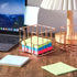 2 Pcs Post Note Holder Rose Gold Sticky Note Holder Cute Memo Note Cube Holder Dispenser Office Notepad Holder for Desk Organizer Mesh Memo Holder...