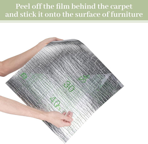 Cat Scratch Mat,Trimmable Self-Adhesive Cat Scratch Furniture Protector Cat Scratching Post Carpet Covered 78.7"x15.8" Cat Couch Protector from Ca...