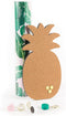 U Brands Tropical Locker Accessory Kit, includes Magnets, Wrap, Pineapple Cork Board, Push Pins...