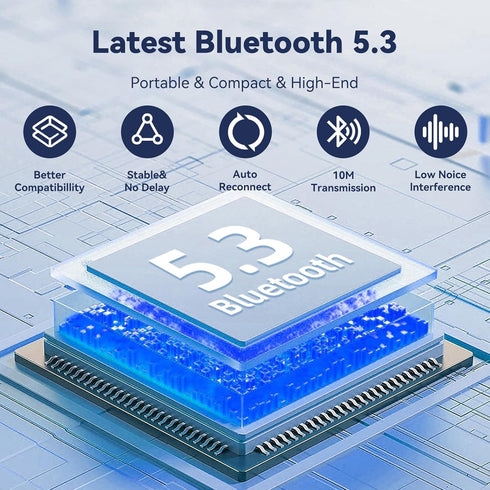 FlyCoco Bluetooth 5.3 Aux Adapter for Car USB, Receiver Connects Bluetooth to Car, Speaker, and Home Stereo Audio Enabling Hands-Free Calls Phone ...