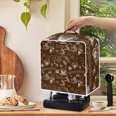 Coffee Machine Dust Cover for Kitchen Appliance and Accessories Espresso Appliance Cover Home Kitchen Appliance Cover for Stain Dust Resistant Sup...