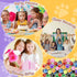 48 Pcs Paw Print Pencil Eraser Sets Colorful Wooden Pencils with Paw Eraser for Kids Dog Themed Birthday Party Favors Welcome Back to School Favor...