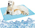 Dog Cooling Mat Washable Ice Silk Cooling Mat for Dogs Waterproof Bottom Summer Sleeping Pad Self Cooling Pad Blanket for Pets (40x28 in, Light Bl...