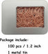 Heart Paper Clips Rose Gold Paper Clips Cute (100 Pcs, Rose Gold)...