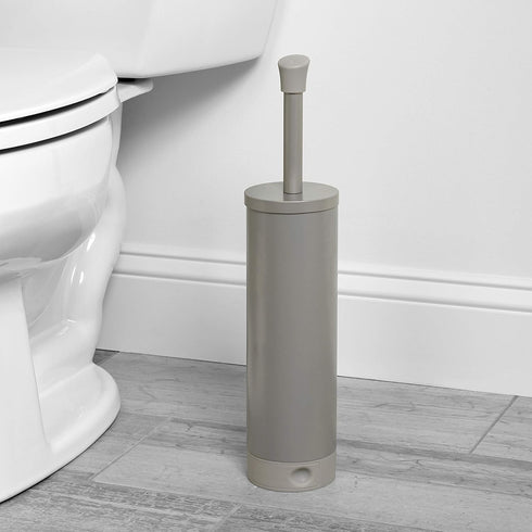 Zenna Home Nickel Smart Accessories NeverRust Rustproof Easy Clean Toilet Bowl Brush Holder (EBH1ALBNL)...