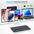 Emetok Portable Bluetooth Keyboard with Larger Keycaps, Upgraded Rechargeable BLE Keyboard for iPad 10.2 inch, Speedier Response/Comfortable Typin...