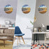 TAHEAT Beach Waves in The Sunset Wall Clock, Silent Non Ticking Battery Operated Clocks, Easy to Read Decorative Wall Clock for Bedroom/Kitchen/Li...