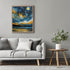 Posterizer 1 pcs- starry night inspired landscapes-nature-oil painting style 3-Landscape & Nature Art-Floral Botanical Art- Decor for Home & Offic...