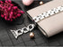 Secbolt Bling Bands Compatible with Apple Watch Band 38mm 40mm 41mm iWatch SE Series 9 8 7 6 5 4 3 2 1 Women Dressy Jewelry D-link Stainless Steel...