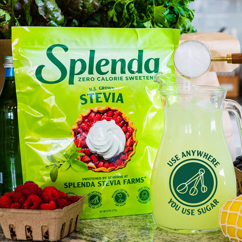 SPLENDA Stevia Zero Calorie Sweetener for Baking, Plant Based Sugar Substitute Granulated Powder, 9.7oz Resealable Pouch...