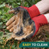 Trifabricy Garden Gloves for Women/Men - 6 Pairs Breathable Natural Latex Gardening Gloves with Grip, Outdoor Hard-wearing Protective Work Gloves ...