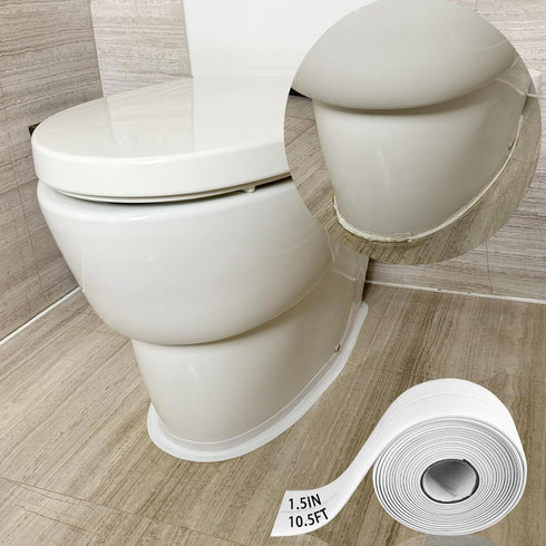 White Caulk Tape Waterproof Self Adhesive for Bath & Kitchen,Peel and Stick Caulk Strip Caulking Tape for Bathroom Caulk,Tub Surround,Toilet Bowl ...