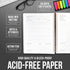 Meeting Notebook with Removable Dividers, Gold Spiral, Hard Cover, Action Items, Back Pocket, 120 Pages...