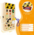 Montessori Switch Busy Board with LED Light - Montessori Toys for 1 2 3 4 Year Old, Wooden Toddler Busy Boards Light Switches Toy, Travel Educatio...