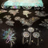 Holographic Glitter Flower Stickers (100 Pieces), Large Transparent Waterproof Stickers, Decorative Plant Stickers for Scrapbooking, Bullet Journa...