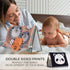 Soft Tummy Time Book w/ Large Stimulating Baby Safe Mirror - Fun High Contrast Montessori Toy w/ Mirror, Crinkle Filling & Silicone Teether - The ...