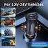 Dual-Port 60W,USB C Car Charger, Fast Charge, Cigarette Lighter USB Charger, Mini Metal Shell?for Apple iPhone 15/14/13 Pro Max Plus, iPad, Samsun...