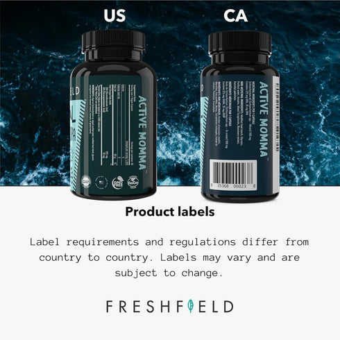 Freshfield Prenatal Omega 3 DHA Supplement: Fish Oil Replacement, Algae Oil, Vegan Friendly Supports Lactation & Brain Development. Mercury Free, ...