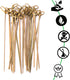 Bamboo Skewers for Appetizers 6" 100 Pcs - Wooden Cocktail Picks - Fancy Toothpicks for Parties...