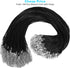 100Pcs Premium Leather Necklace Chains Bracelet Cord with Clasps for Pendants, Bulk Waxed Rope Necklace String, Black , 18" for Jewelry Making Sup...