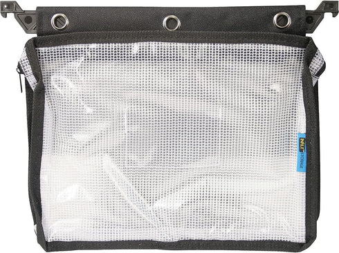 Advantus 50904 Expanding Zipper Pouch, 13 x 9 1/4, Clear/Black...
