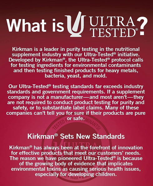 Kirkman - Vitamin D3 1000 IU - 120 Capsules - Supports Immune Health - Helps Build Strong Bones - Hypoallergenic...