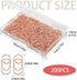200pcs Love Heart Shaped Paper Clips, 0.78inch Cute Mini Paperclips Stainless Steel Metal Small Paper Clip for Office School Home Desk Organizers ...