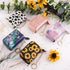 Credit Card Holder Small Double Zipper Card Wallet for Women with Keychain, Cow...