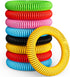 12 Pack Mosquito Bracelets, Mosquito Bracelets Outdoor for Adults and Kids, Individually Wrapped DEET-Free Waterproof Bands...