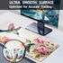 Desk Mat, Pink Flowers and Colibri Birds Extended Large Gaming Mouse Pad for Desk XXL, Non-Slip Rubber Base Stitched Edges Long Computer Keyboard ...