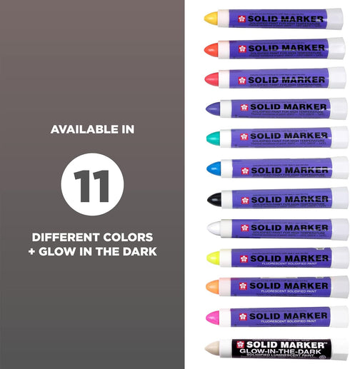 Sakura Solid Paint Markers - Permanent Marker Paint Pens - Window, Wood, & Glass Marker - Fluorescent Lemon Paint - 3 Pack...