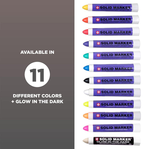 Sakura Solidified Paint Solid Marker, White (Box of 12),XSC-50...