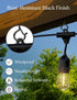 Brightech String Light Screw Hooks - Ceiling Hooks for Hanging Solar, Plug-in Lights, Outdoor String Lights - Q Hooks with Safety Buckle Design fo...