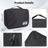 Cable Organizer Bag, Large Capacity Electronic Organizer Travel Case With Handle, Waterproof Tech Organizer for iPad Mini, Kindle, Cables, Charger...