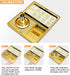THINKSCALE 50g/0.001g Digital Milligram Scale, Gold Mg Scale with 50g Calibration Weight, Powder Scale for Reloading, Micro Gram Scale, Miligram S...