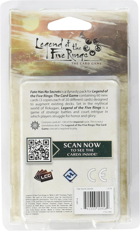 Fantasy Flight Games Legend of the Five Rings LCG: Fate Has No Secrets...