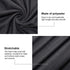 SATINIOR 2 Pieces Stretch Head Wrap Scarf Stretchy Turban Long Hair Scarf Wrap Solid Color Soft Head Band Tie for Women (Black, Grey)...