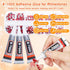 b7000 Glue Clear with red Rhinestones for Crafting,3600Pcs Rhinestones with 3Pcs Adhesive Glue Rhinestone Picker Tool?bedazzler kit with Rhineston...