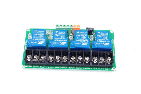 4-Channel DC 24V Relay Module High Low Level Triggering Optocoupler Isolation Load 30A DC 30V AC 250V for PLC Automation Control, Industrial Syste...