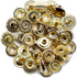HolsterSmith Metal Snap Sets - (Line 24) - (Brass) - (10 Sets) - for Leather, Holsters, Sheaths, Pouches, and Clothing...