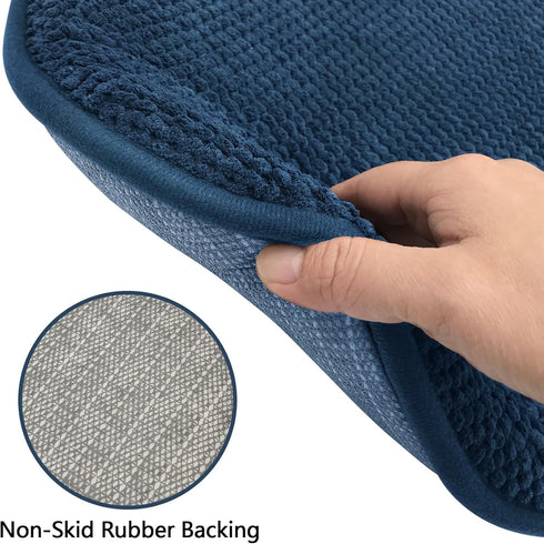 Blue Foam Seat Cushions Kitchen Chairs Pads for Dining Chairs Non Slip Office Seat Cushions Washable U Shaped Soft Thick Large Metal Wooden Chair ...