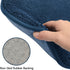 Blue Foam Seat Cushions Kitchen Chairs Pads for Dining Chairs Non Slip Office Seat Cushions Washable U Shaped Soft Thick Large Metal Wooden Chair ...