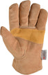Wells Lamont Men's Insulated Split Cowhide Winter Leather Work Gloves, Large (1080L), Brown...